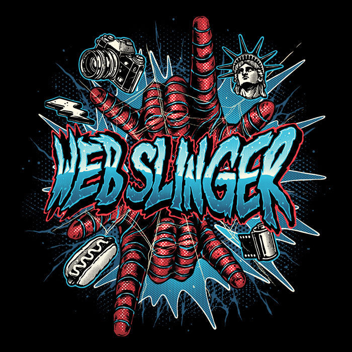 Web Slinger - Adult & Kids T-Shirts, Sweatshirts & Hoodies apparel design preview 2