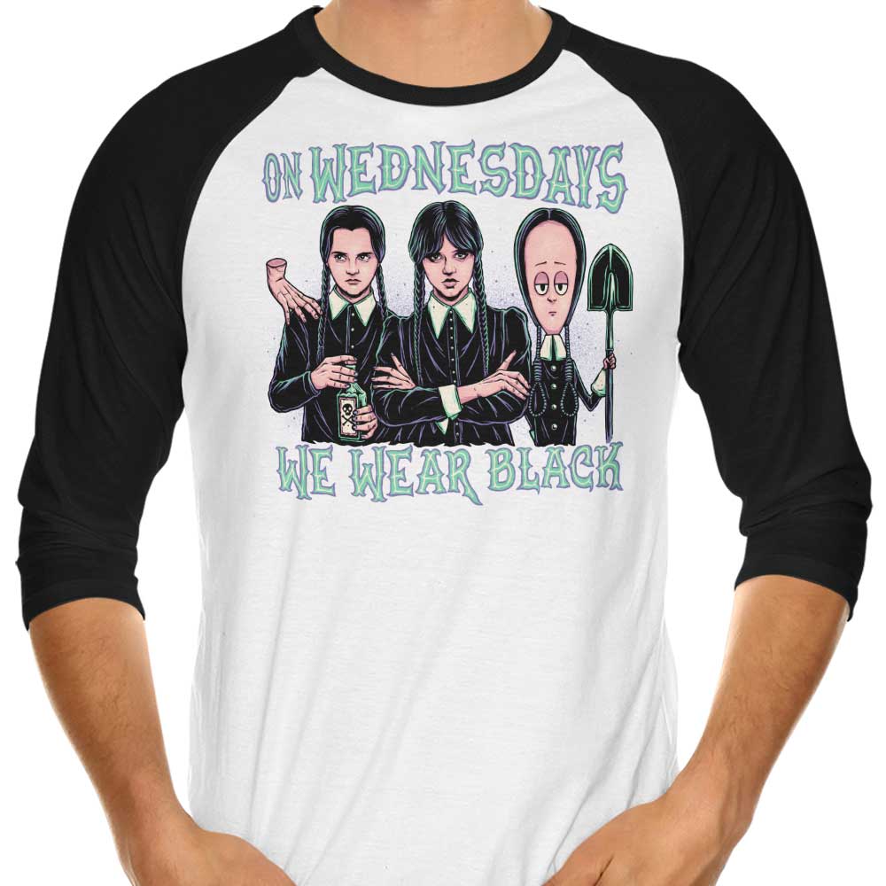Wednesday Club 3/4 Sleeve Raglan - Adult & Kids T-Shirts, Sweatshirts & Hoodies apparel design preview 1