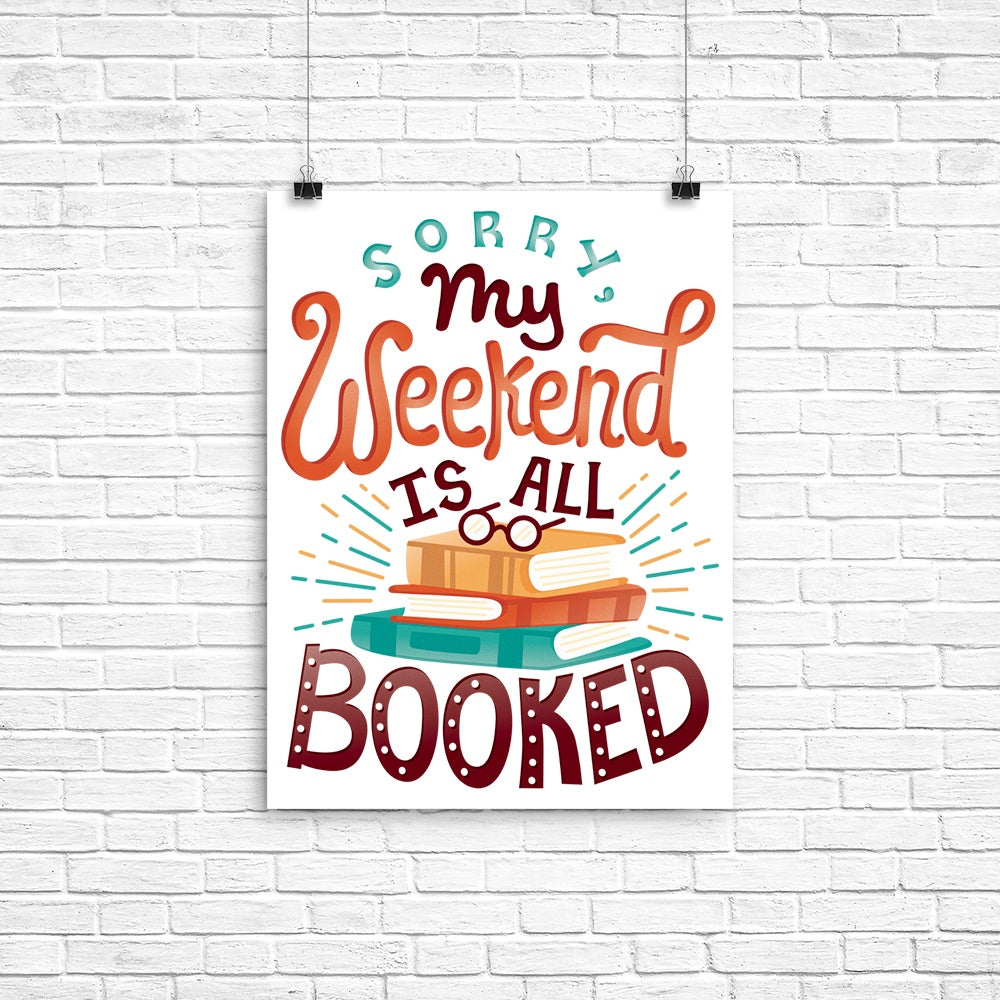 Weekend Poster - Adult & Kids T-Shirts, Sweatshirts & Hoodies apparel design preview 1