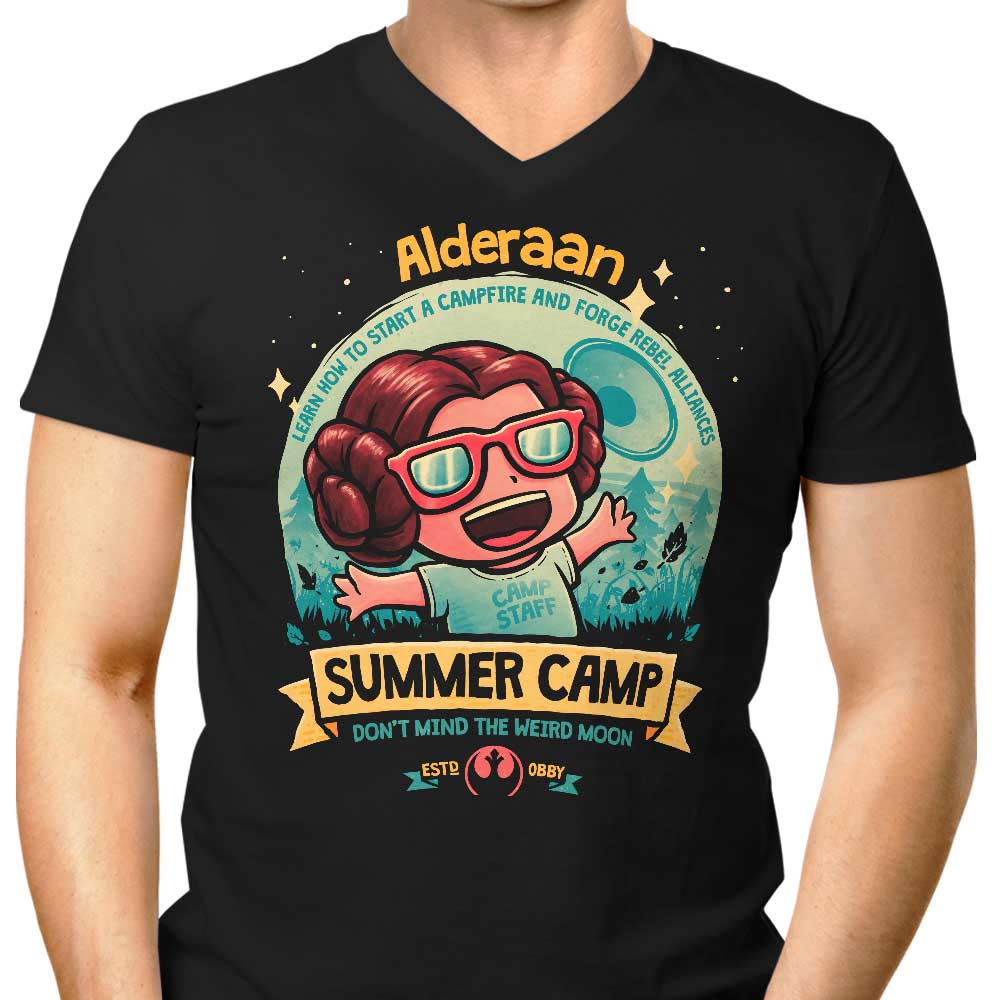 Weird Moon Summer Camp Men's V-Neck - Adult & Kids T-Shirts, Sweatshirts & Hoodies apparel design preview 1