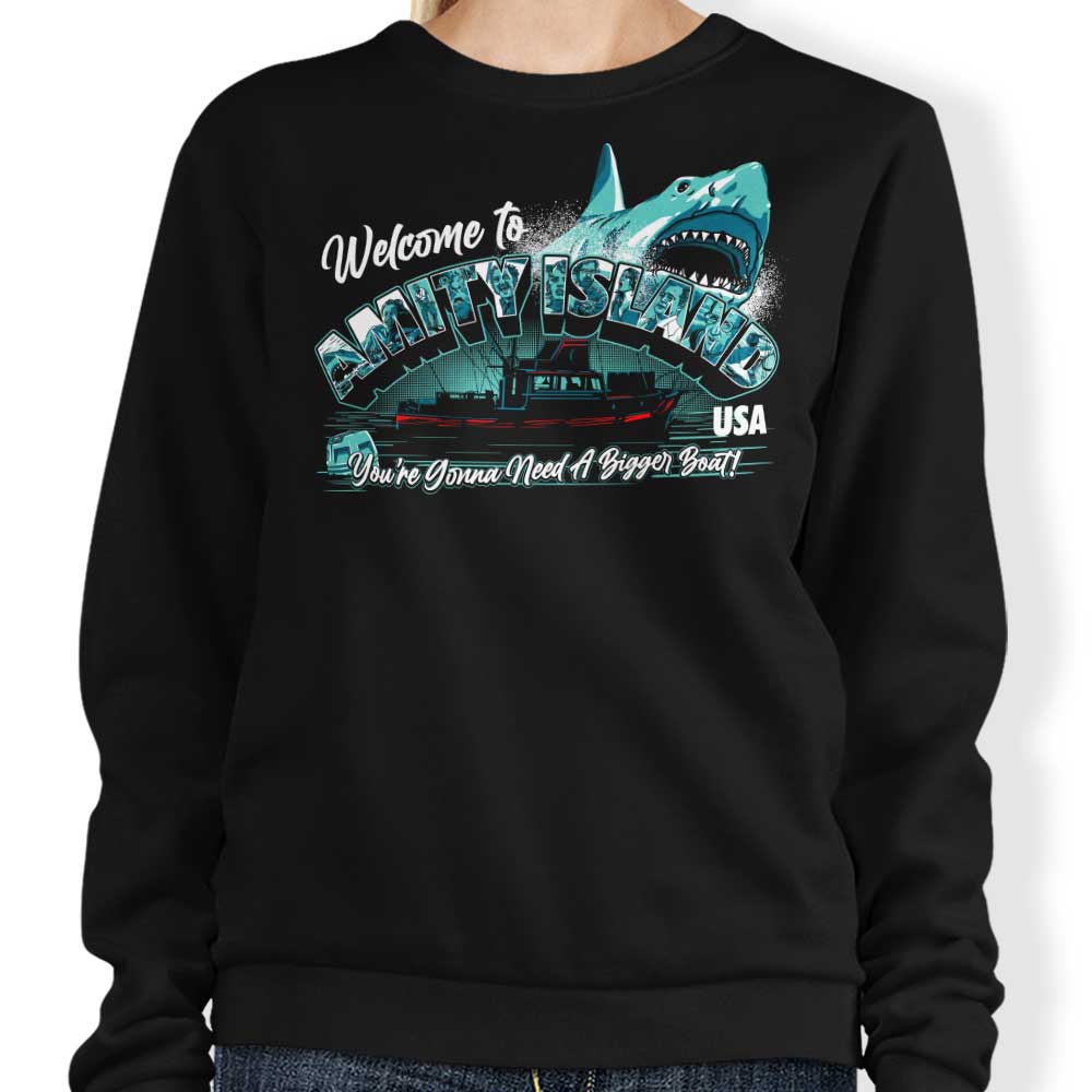 Welcome to Amity - Adult & Kids T-Shirts, Sweatshirts & Hoodies apparel design preview 1