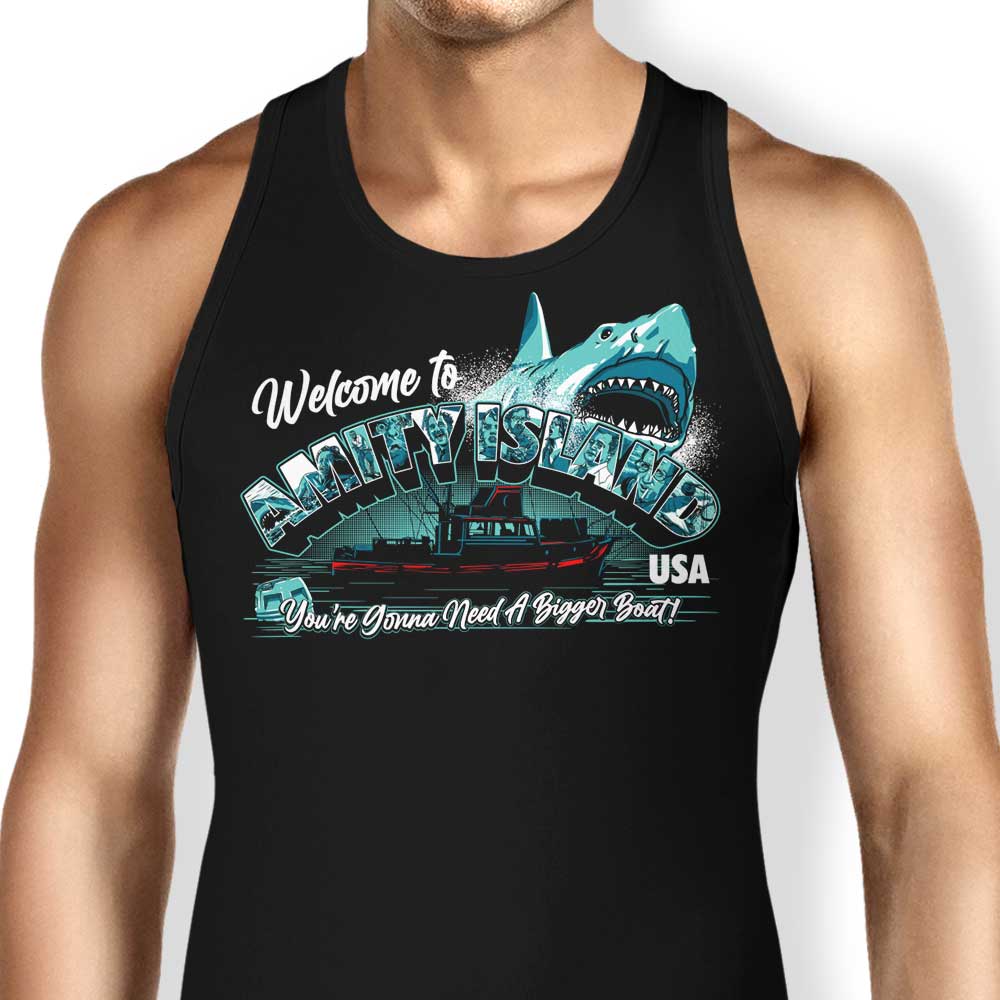 Welcome to Amity Tank Top - Adult & Kids T-Shirts, Sweatshirts & Hoodies apparel design preview 1