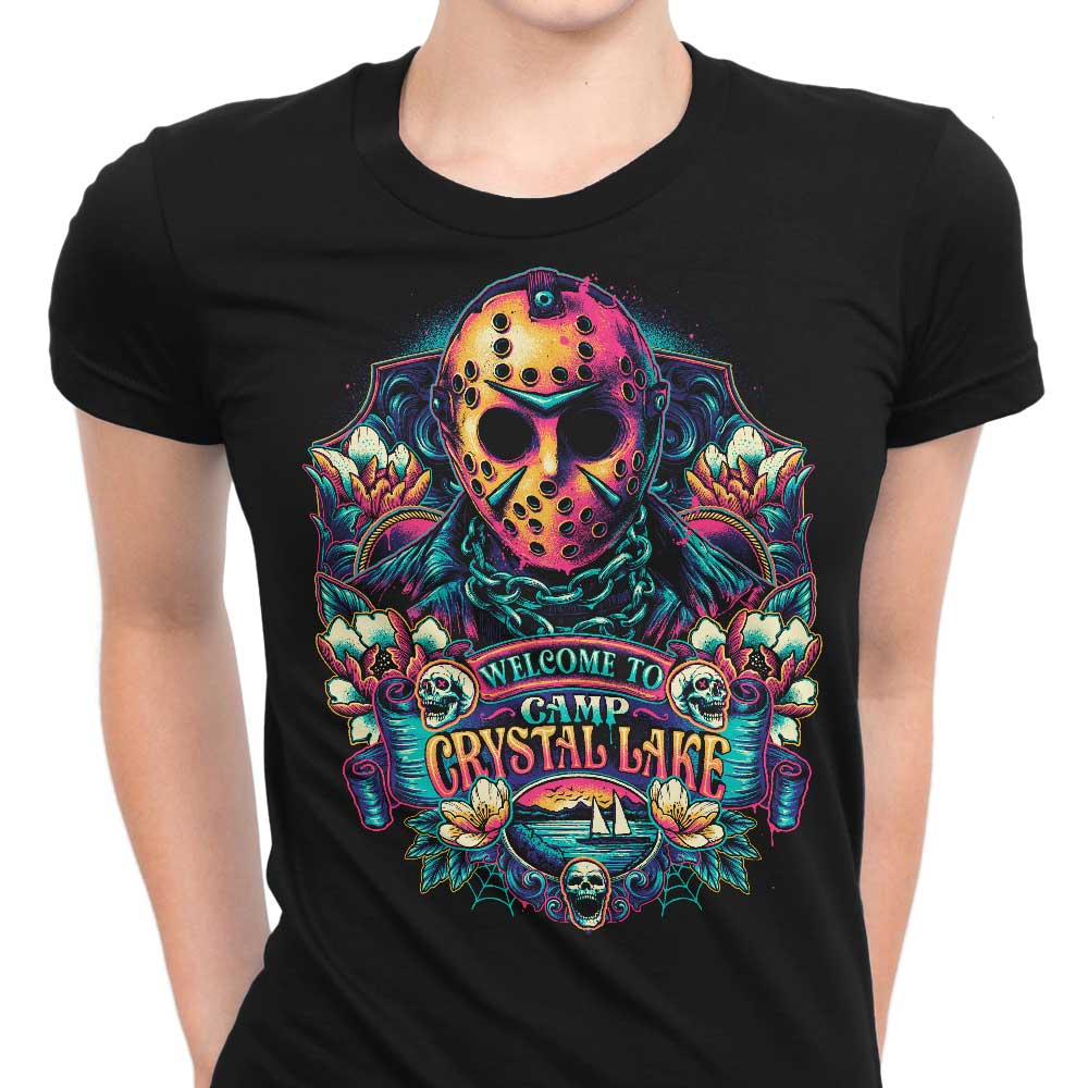 Welcome to Camp Crystal Lake Women's Apparel - Adult & Kids T-Shirts, Sweatshirts & Hoodies apparel design preview 1