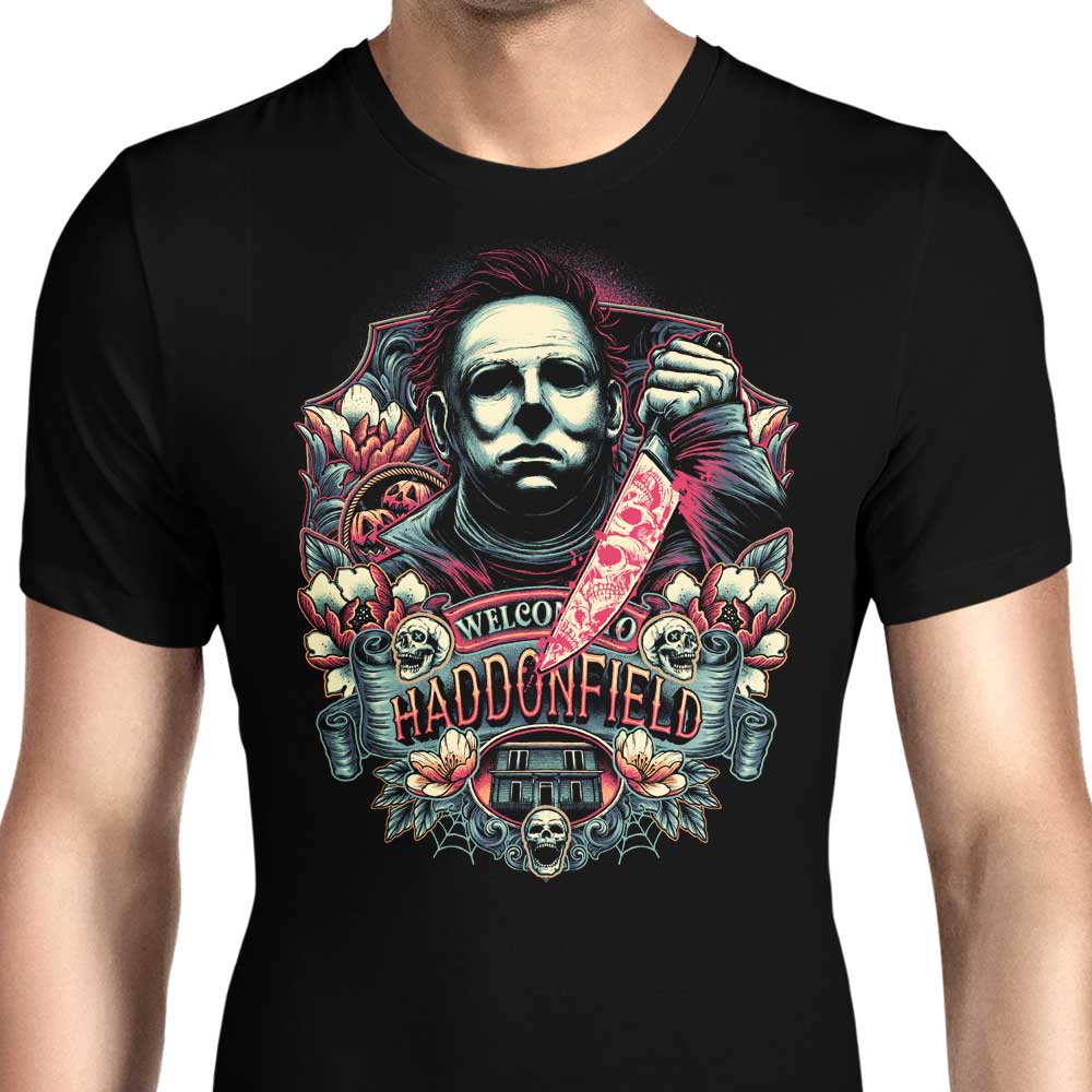 Welcome to Haddonfield Men's Apparel - Adult & Kids T-Shirts, Sweatshirts & Hoodies apparel design preview 1