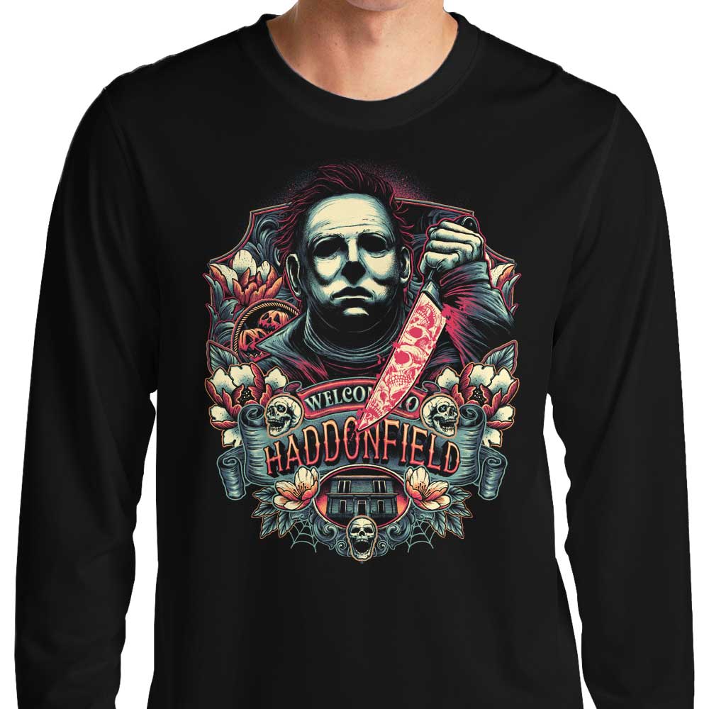 Welcome to Haddonfield - Adult & Kids T-Shirts, Sweatshirts & Hoodies apparel design preview 1
