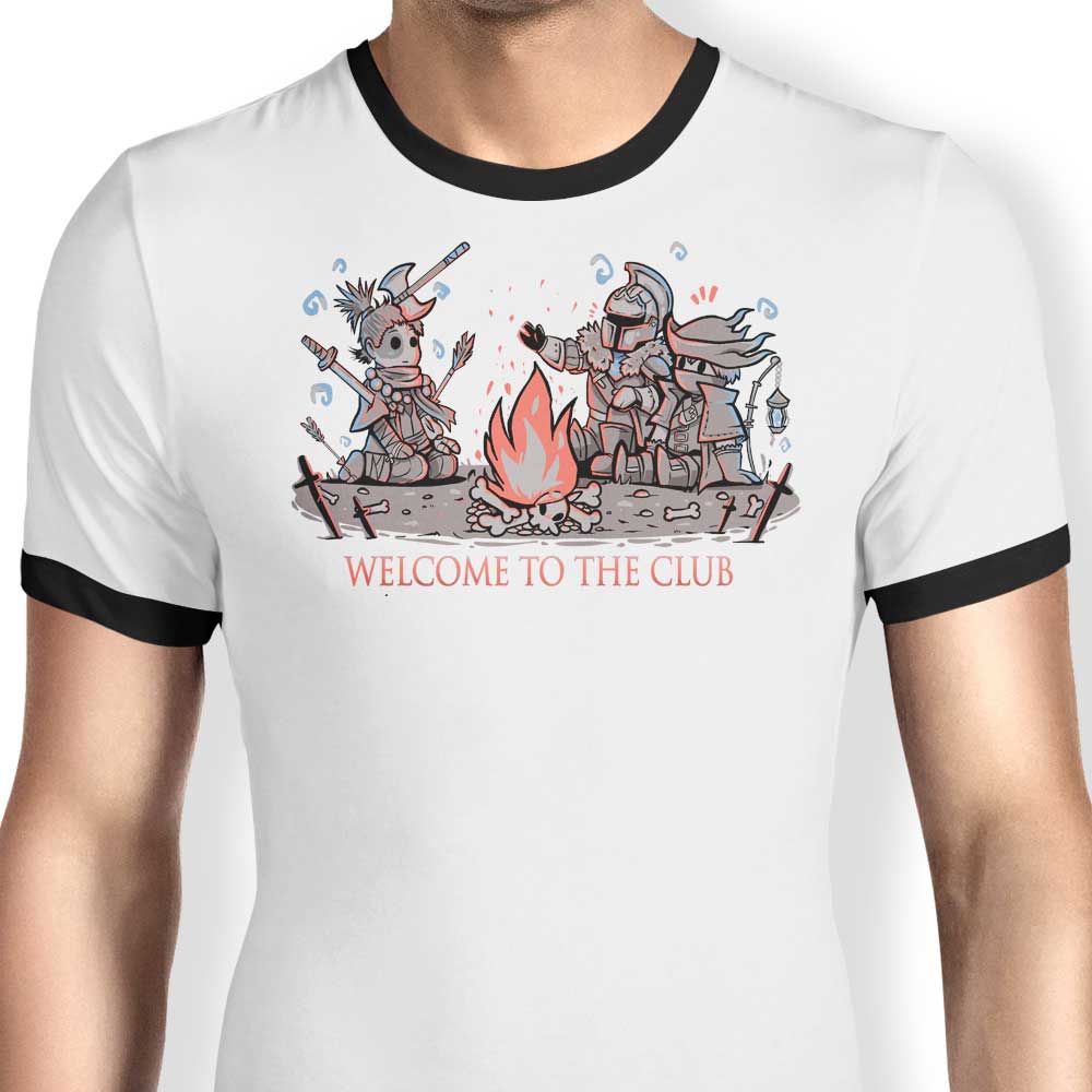 Welcome to the Club Ringer - Adult & Kids T-Shirts, Sweatshirts & Hoodies apparel design preview 1