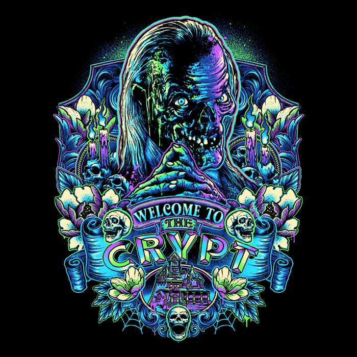 Welcome to the Crypt Men's Apparel - Adult & Kids T-Shirts, Sweatshirts & Hoodies apparel design preview 2