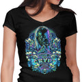 Welcome to the Crypt Women's V-Neck - Adult & Kids T-Shirts, Sweatshirts & Hoodies apparel design preview 1