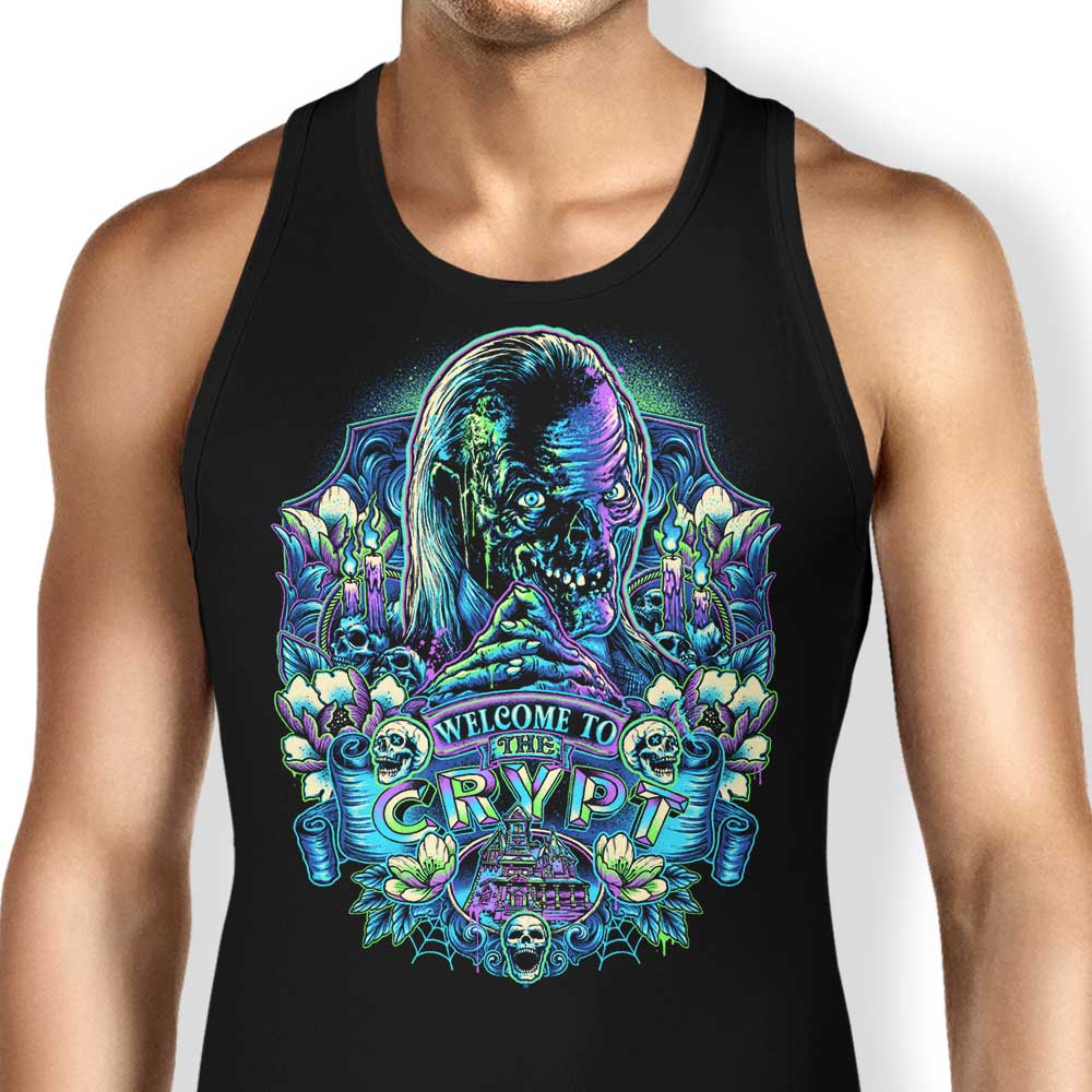 Welcome to the Crypt Tank Top - Adult & Kids T-Shirts, Sweatshirts & Hoodies apparel design preview 1