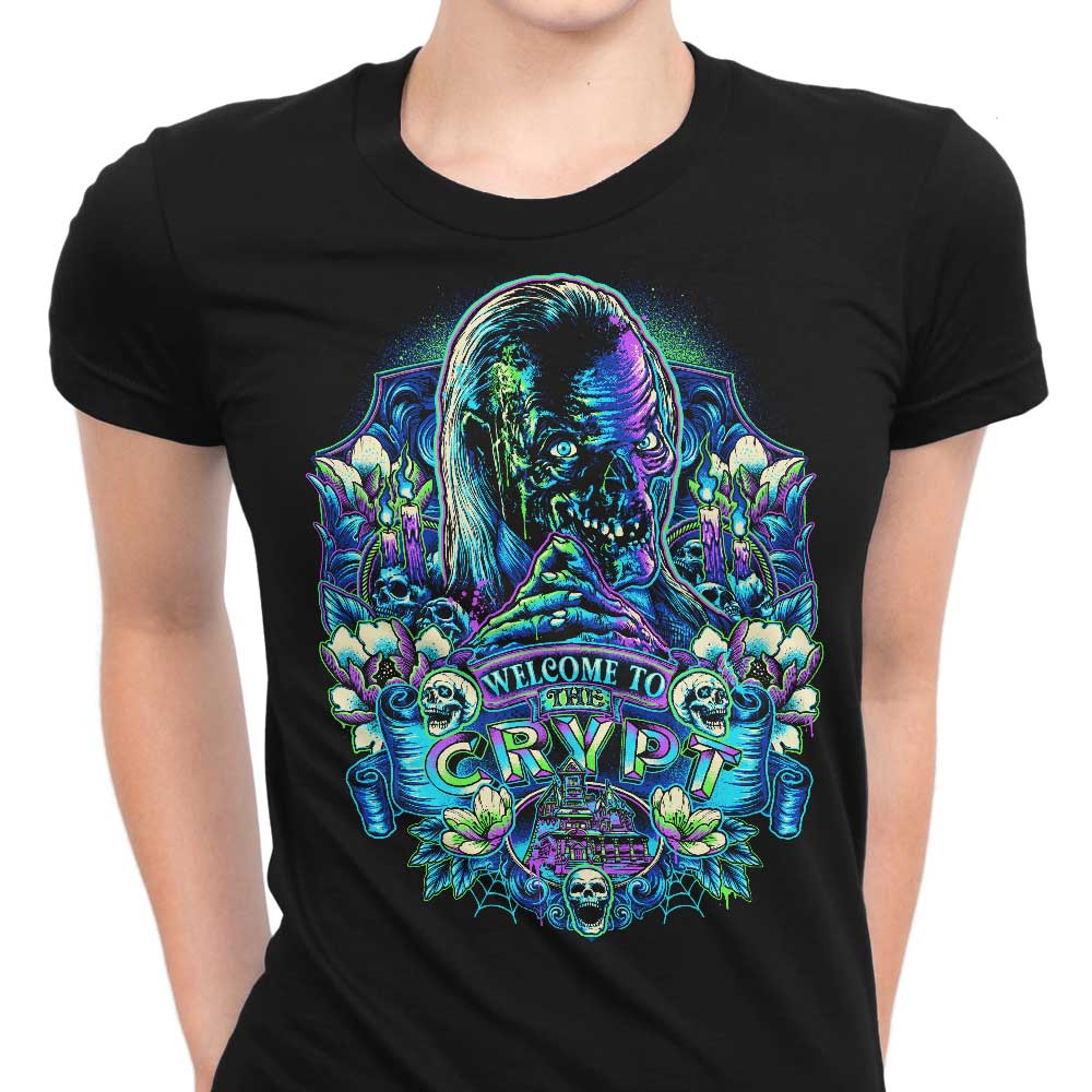 Welcome to the Crypt Women's Apparel - Adult & Kids T-Shirts, Sweatshirts & Hoodies apparel design preview 1