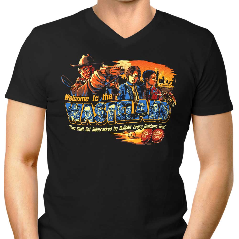 Welcome to the Wasteland Men's V-Neck - Adult & Kids T-Shirts, Sweatshirts & Hoodies apparel design preview 1