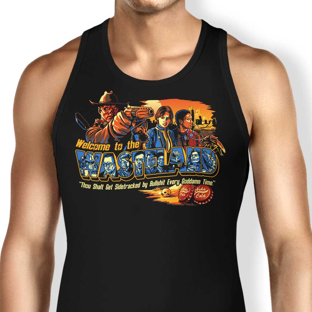 Welcome to the Wasteland Tank Top - Adult & Kids T-Shirts, Sweatshirts & Hoodies apparel design preview 1