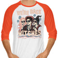 We're Back, Witches 3/4 Sleeve Raglan - Adult & Kids T-Shirts, Sweatshirts & Hoodies apparel design preview 1
