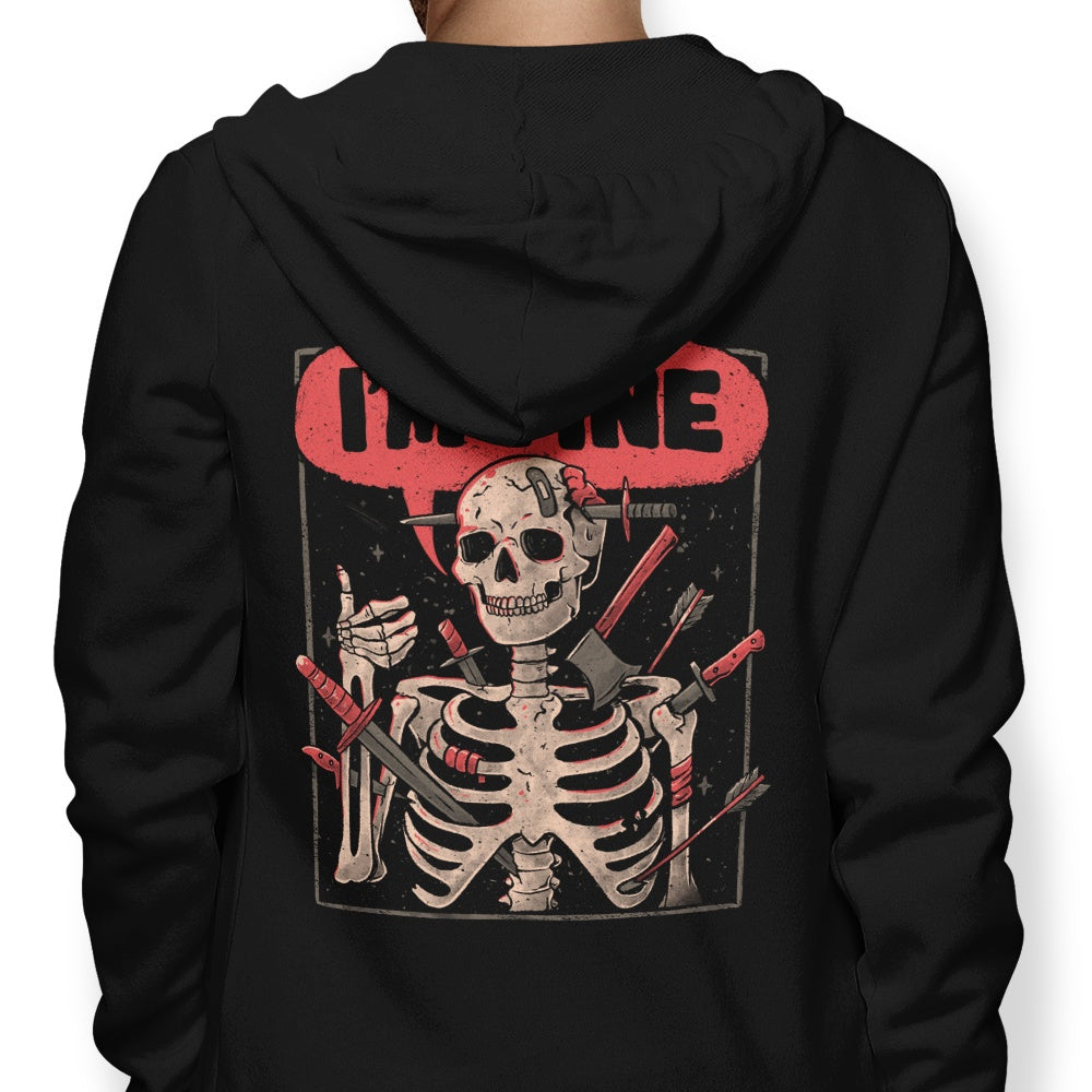 We're Fine - Adult & Kids T-Shirts, Sweatshirts & Hoodies apparel design preview 1