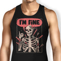 We're Fine Tank Top - Adult & Kids T-Shirts, Sweatshirts & Hoodies apparel design preview 1