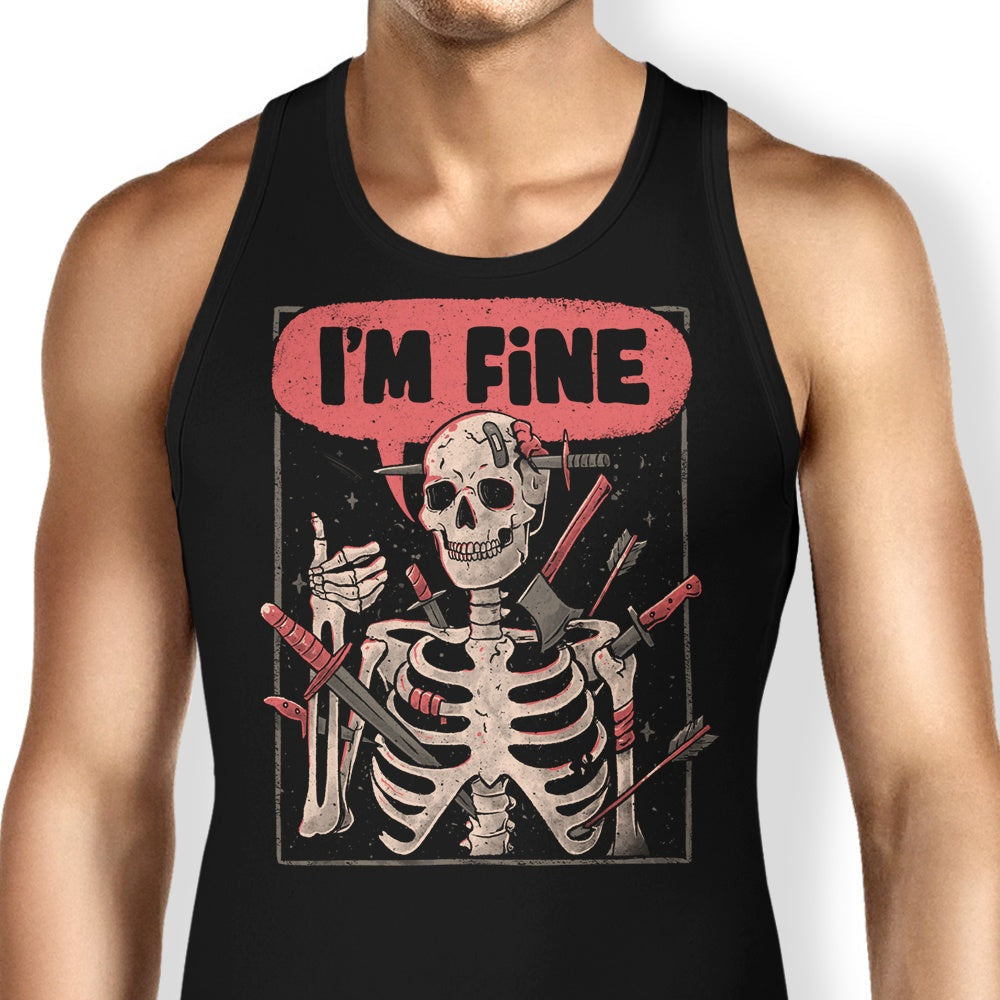We're Fine Tank Top - Adult & Kids T-Shirts, Sweatshirts & Hoodies apparel design preview 1