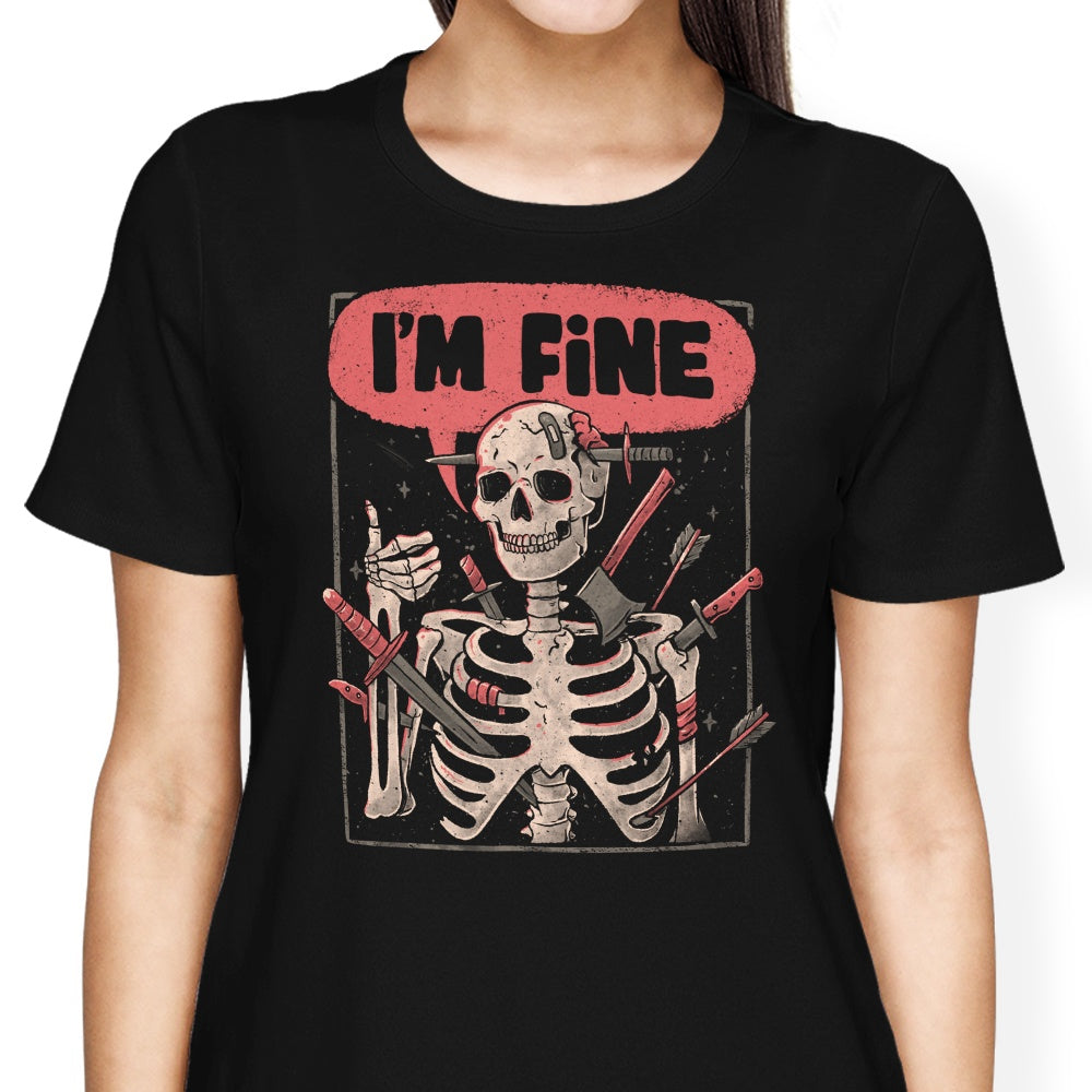We're Fine Women's Apparel - Adult & Kids T-Shirts, Sweatshirts & Hoodies apparel design preview 1
