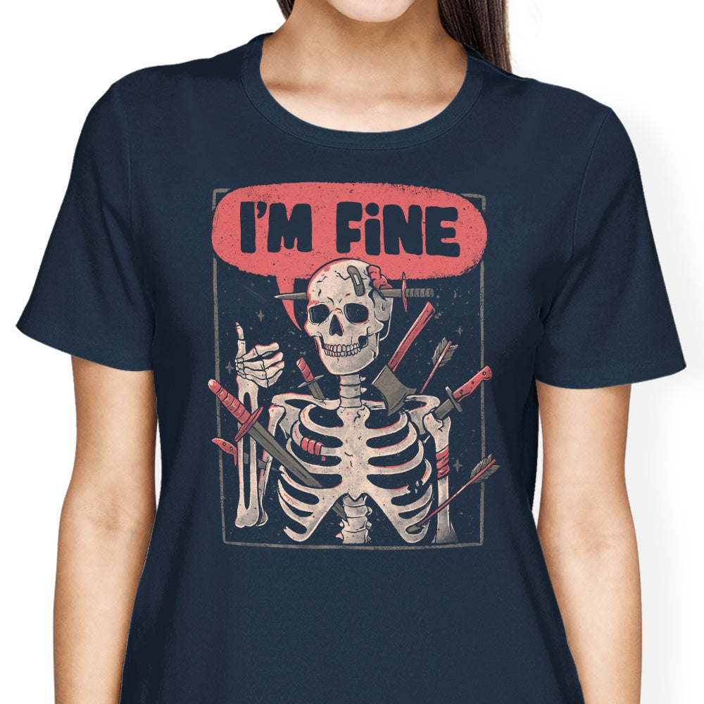 We're Fine Women's Apparel - Adult & Kids T-Shirts, Sweatshirts & Hoodies apparel design preview 2