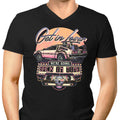 We're Going Back in Time Men's V-Neck - Adult & Kids T-Shirts, Sweatshirts & Hoodies apparel design preview 1