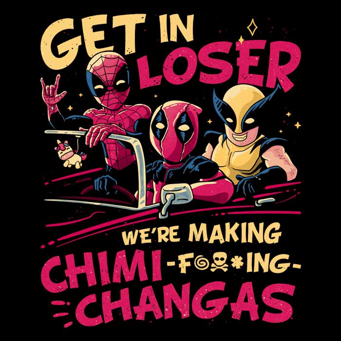 We're Making Chimichangas Men's Apparel - Adult & Kids T-Shirts, Sweatshirts & Hoodies apparel design preview 2