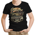 We're Running from Dinosaurs Youth Apparel - Adult & Kids T-Shirts, Sweatshirts & Hoodies apparel design preview 1