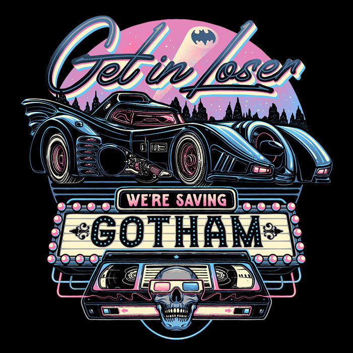 We're Saving Gotham Men's Apparel - Adult & Kids T-Shirts, Sweatshirts & Hoodies apparel design preview 2