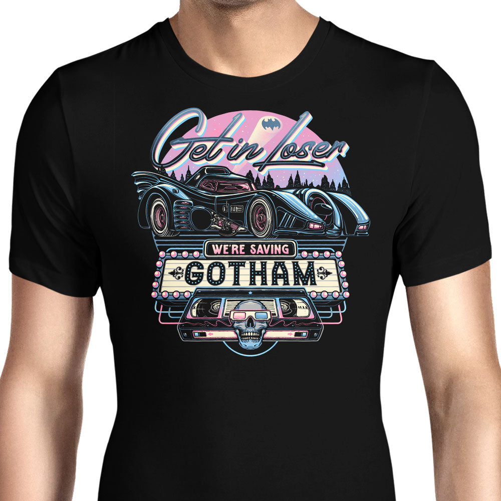 We're Saving Gotham Men's Apparel - Adult & Kids T-Shirts, Sweatshirts & Hoodies apparel design preview 1