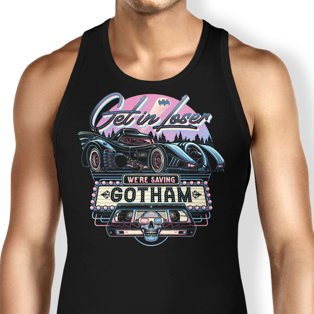 We're Saving Gotham Tank Top - Adult & Kids T-Shirts, Sweatshirts & Hoodies apparel design preview 1