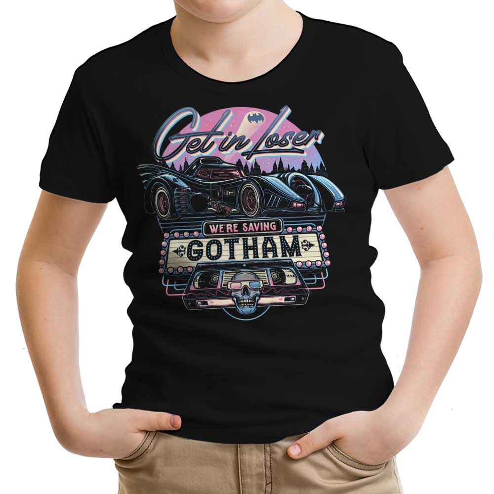 We're Saving Gotham Youth Apparel - Adult & Kids T-Shirts, Sweatshirts & Hoodies apparel design preview 1