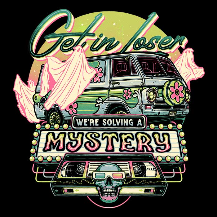 We're Solving a Mystery Men's Apparel - Adult & Kids T-Shirts, Sweatshirts & Hoodies apparel design preview 2