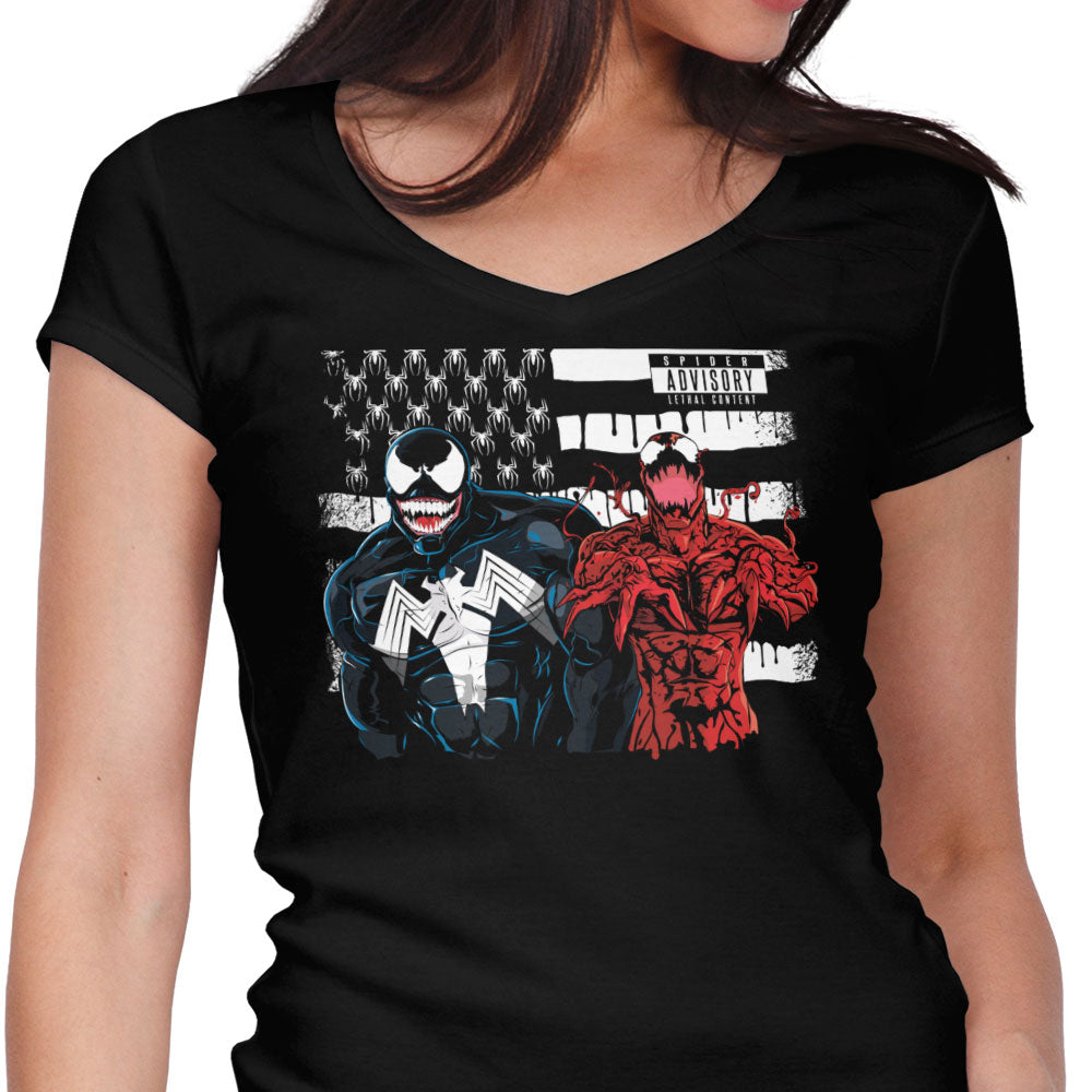 We're Sorry Ms. Parker Women's V-Neck - Adult & Kids T-Shirts, Sweatshirts & Hoodies apparel design preview 1
