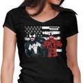 We're Sorry Ms. Parker Women's V-Neck - Adult & Kids T-Shirts, Sweatshirts & Hoodies apparel design preview 1