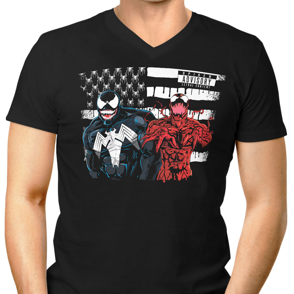 We're Sorry Ms. Parker Men's V-Neck - Adult & Kids T-Shirts, Sweatshirts & Hoodies apparel design preview 1
