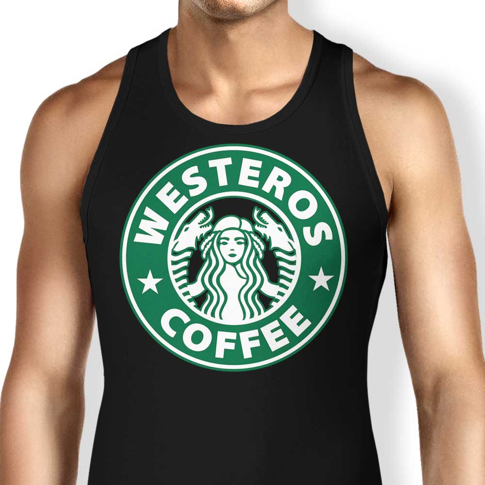 Westeros Coffee Tank Top - Adult & Kids T-Shirts, Sweatshirts & Hoodies apparel design preview 1