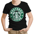 Westeros Coffee Youth Apparel - Adult & Kids T-Shirts, Sweatshirts & Hoodies apparel design preview 1