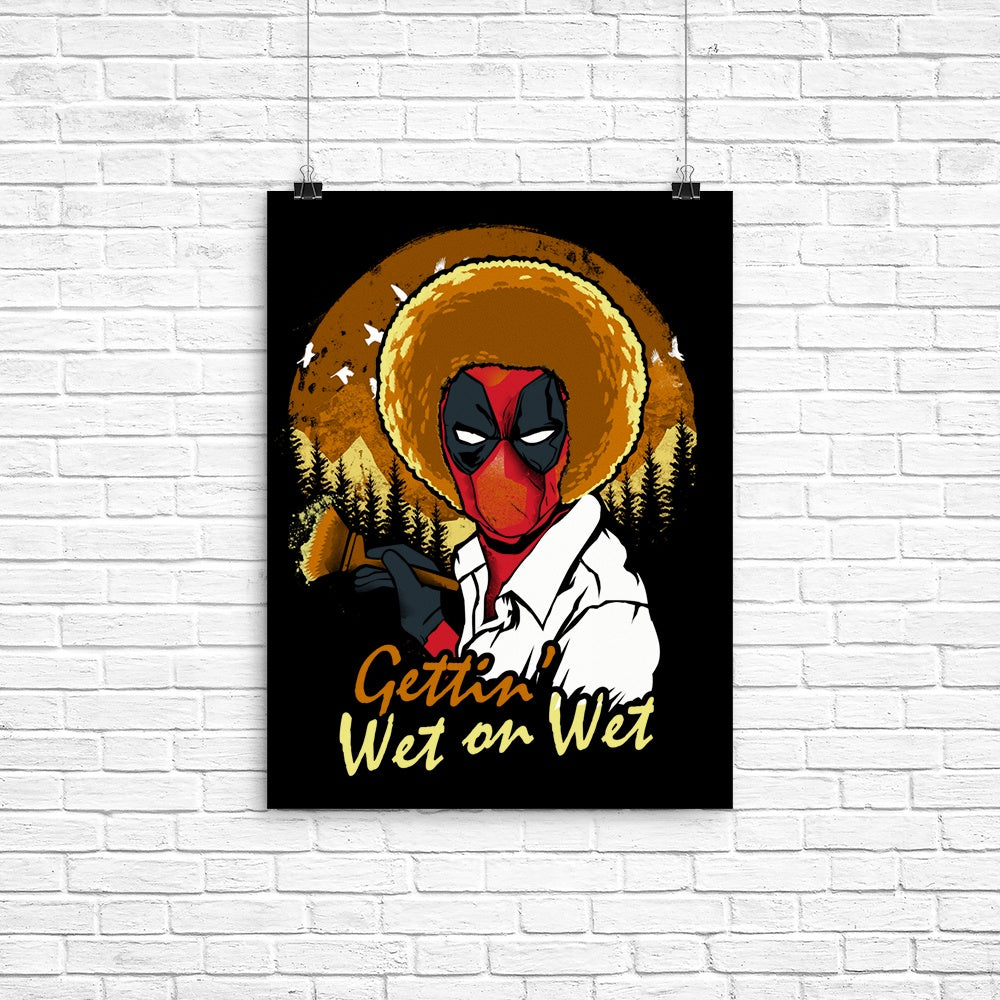 Wet on Poster - Adult & Kids T-Shirts, Sweatshirts & Hoodies apparel design preview 1