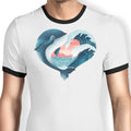 Whale Love Ringer - Adult & Kids T-Shirts, Sweatshirts & Hoodies apparel design preview 1
