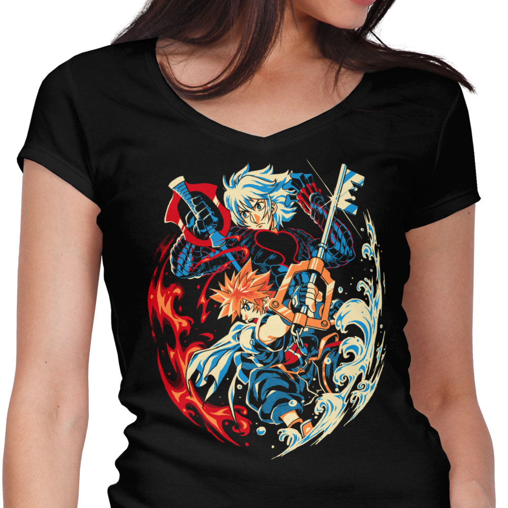 What's in Your Heart Women's V-Neck - Adult & Kids T-Shirts, Sweatshirts & Hoodies apparel design preview 1