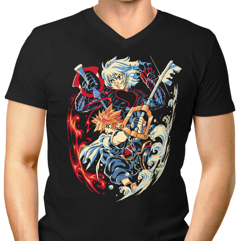 What's in Your Heart Men's V-Neck - Adult & Kids T-Shirts, Sweatshirts & Hoodies apparel design preview 1