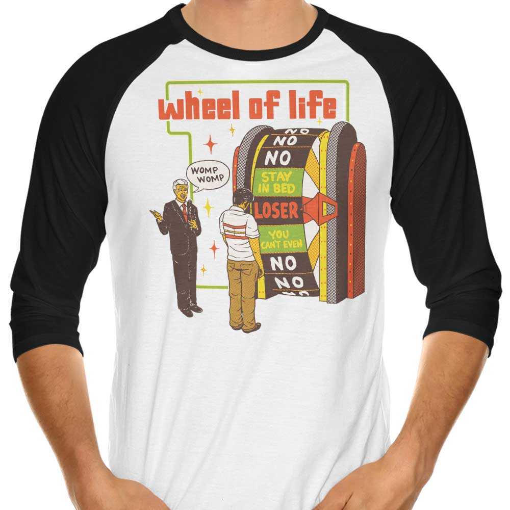 Wheel of Life 3/4 Sleeve Raglan - Adult & Kids T-Shirts, Sweatshirts & Hoodies apparel design preview 1