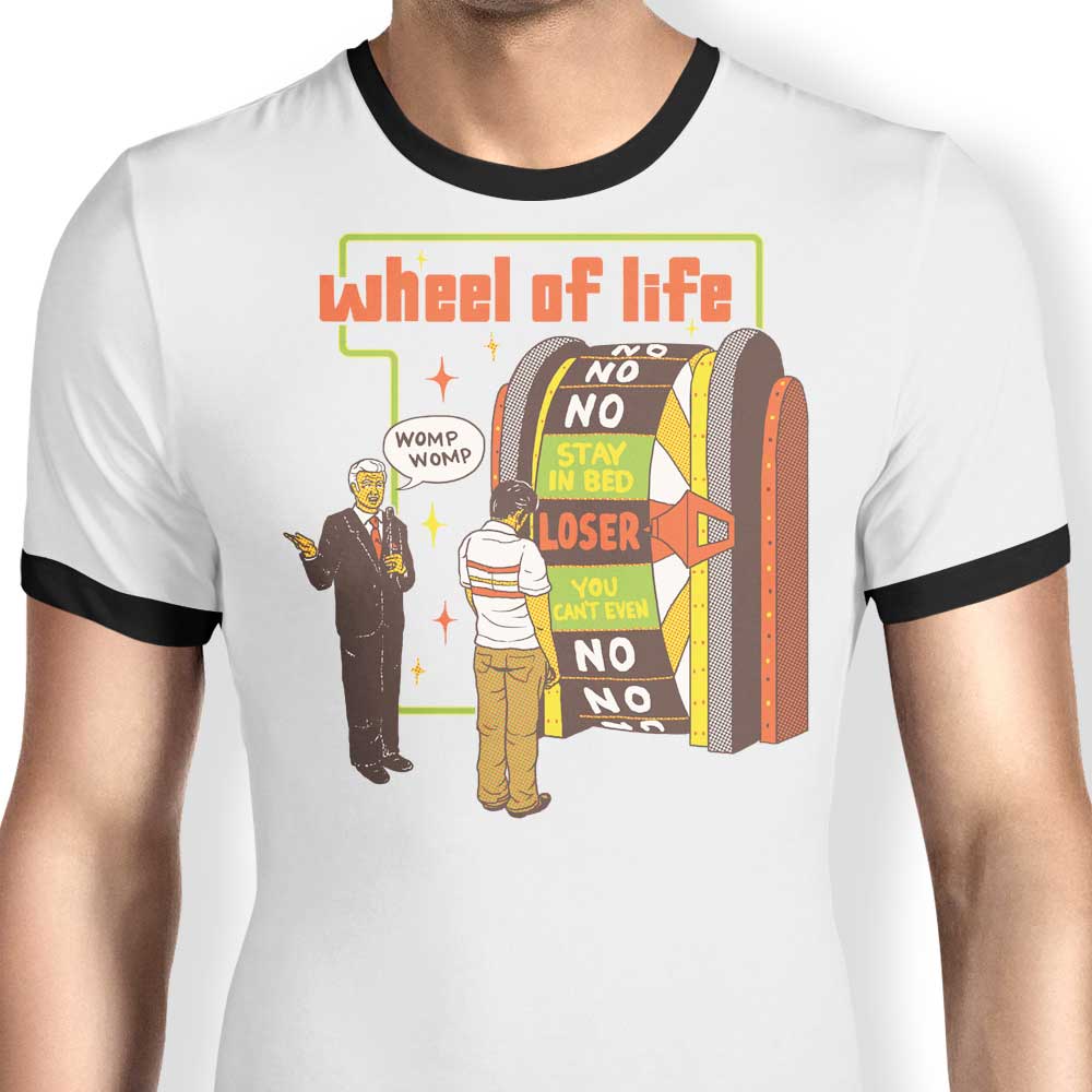 Wheel of Life Ringer - Adult & Kids T-Shirts, Sweatshirts & Hoodies apparel design preview 1