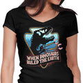 When Dinosaurs Ruled the Earth Women's V-Neck - Adult & Kids T-Shirts, Sweatshirts & Hoodies apparel design preview 1