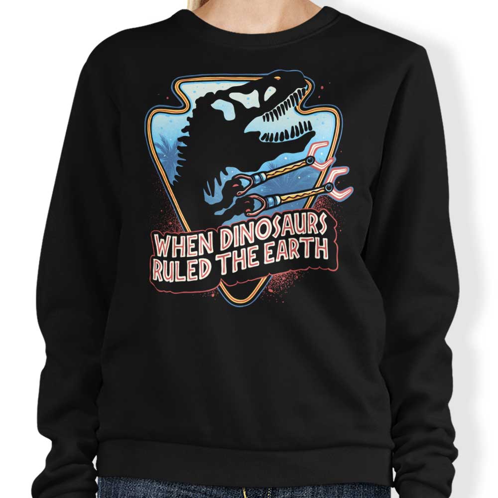 When Dinosaurs Ruled the Earth - Adult & Kids T-Shirts, Sweatshirts & Hoodies apparel design preview 1