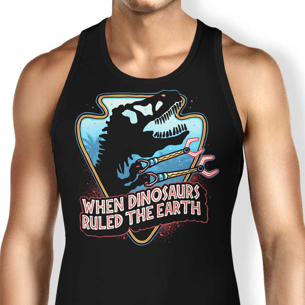 When Dinosaurs Ruled the Earth Tank Top - Adult & Kids T-Shirts, Sweatshirts & Hoodies apparel design preview 1