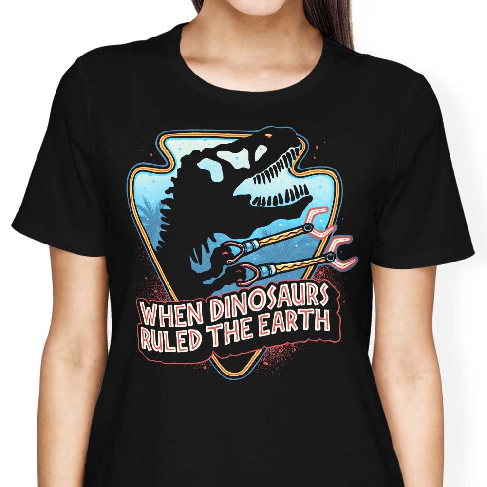 When Dinosaurs Ruled the Earth Women's Apparel - Adult & Kids T-Shirts, Sweatshirts & Hoodies apparel design preview 1