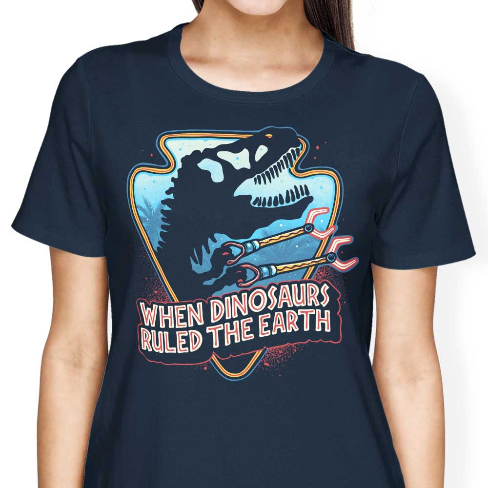 When Dinosaurs Ruled the Earth Women's Apparel - Adult & Kids T-Shirts, Sweatshirts & Hoodies apparel design preview 2