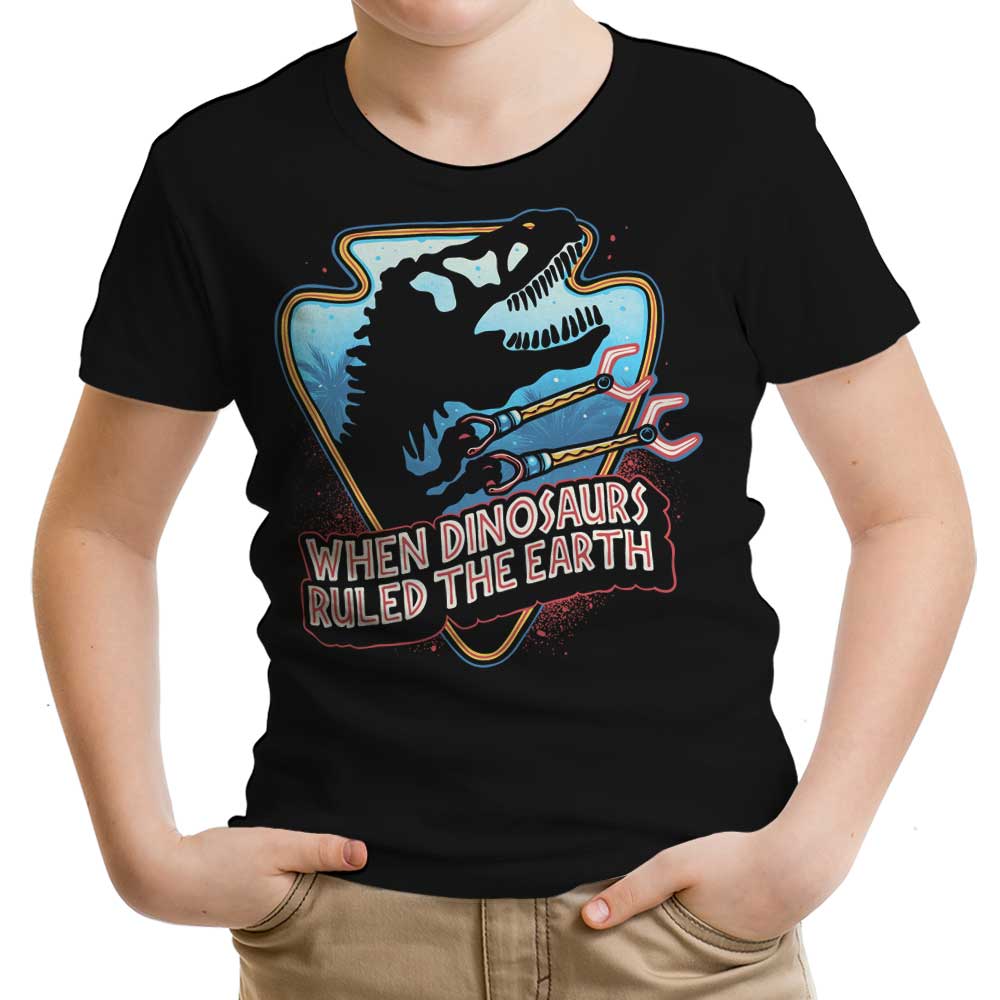When Dinosaurs Ruled the Earth Youth Apparel - Adult & Kids T-Shirts, Sweatshirts & Hoodies apparel design preview 1