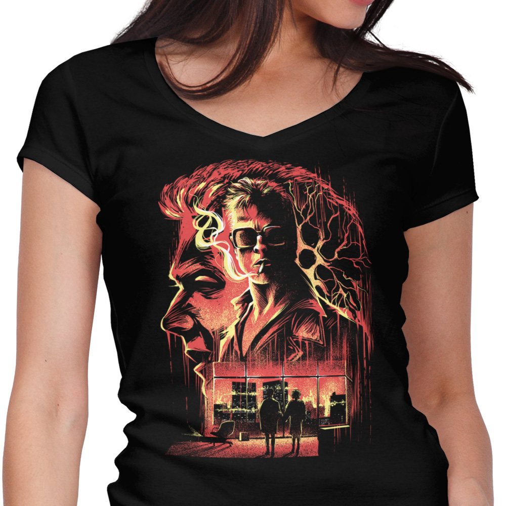 Where is My Mind Women's V-Neck - Adult & Kids T-Shirts, Sweatshirts & Hoodies apparel design preview 1