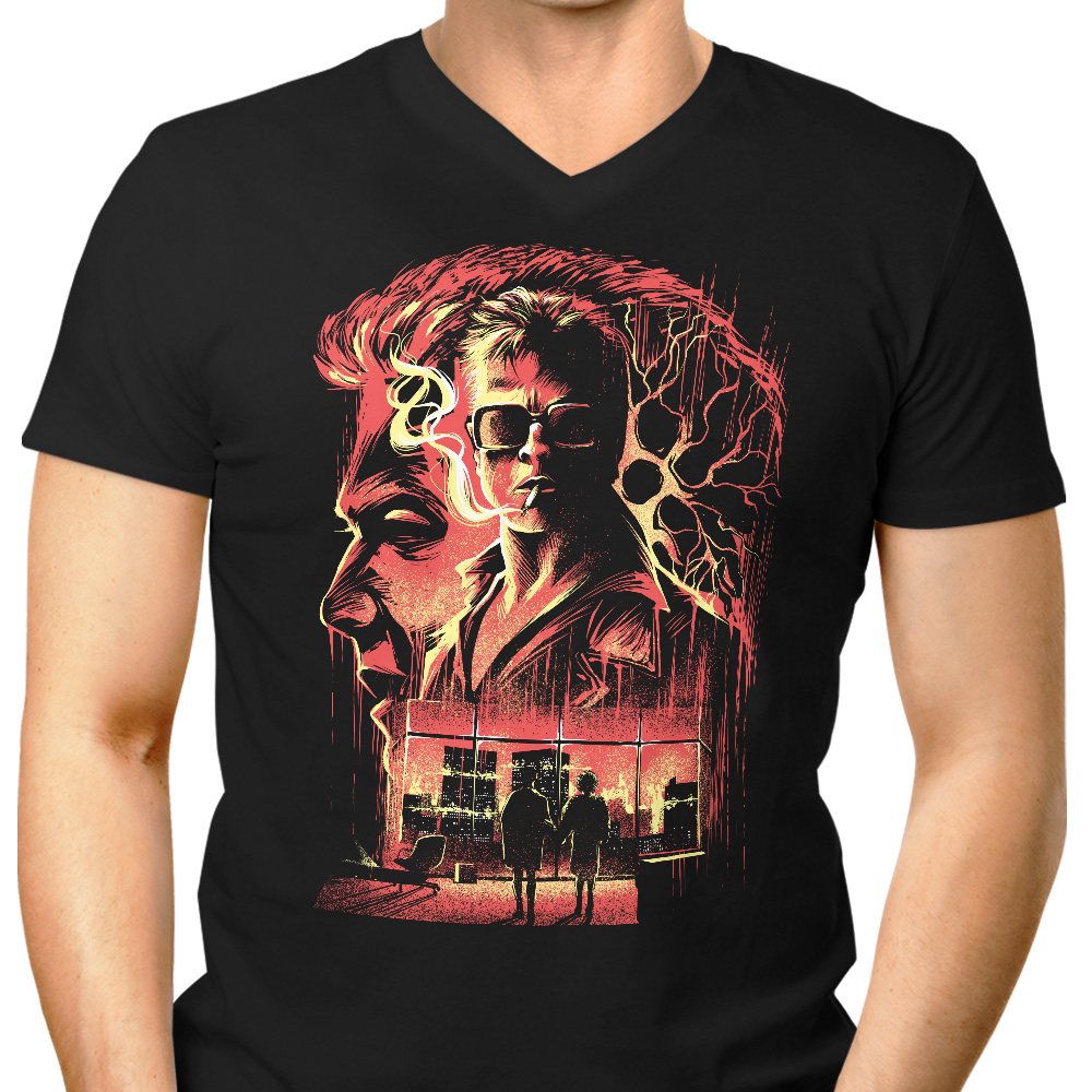 Where is My Mind Men's V-Neck - Adult & Kids T-Shirts, Sweatshirts & Hoodies apparel design preview 1