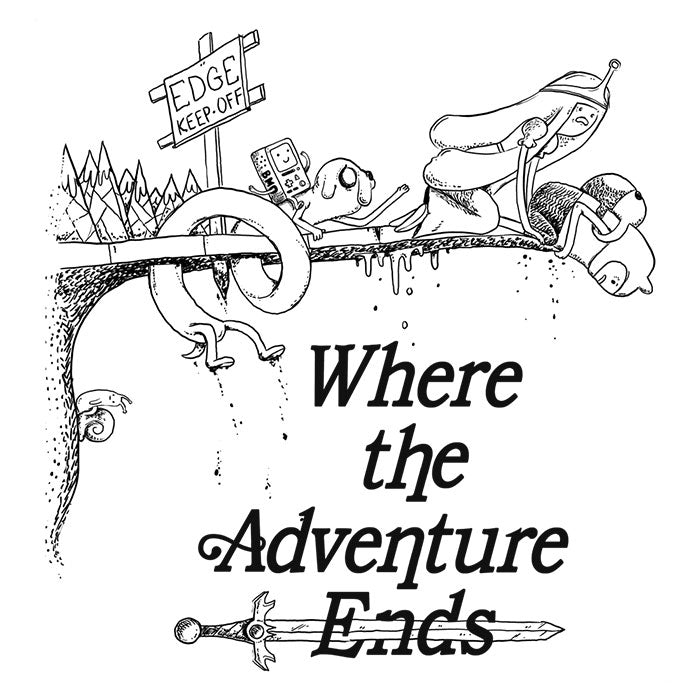 Where the Adventure Ends Men's Apparel - Adult & Kids T-Shirts, Sweatshirts & Hoodies apparel design preview 2